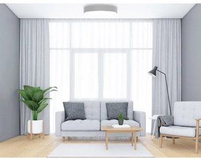 Plafonieră cu senzor CLEO 6xE27/24W/230V d. 80 cm gri