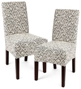 Husă multielastică 4Home Comfort Plus pentru scaun, bej, 40 - 50 cm, set 2 buc.