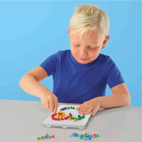 Set creativ mozaic pentru copii - Tabla compacta mozaic cu peg-uri colorate