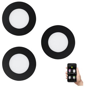 Eglo 900105 - Set 3x LED corp de iluminat pentru baie FUEVA-ZLED, compatibil cu dimmer, 2,8W/230V IP44