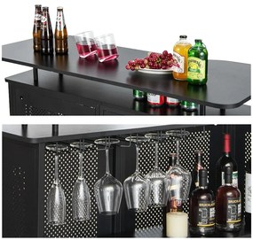 Bar pe 4 niveluri cu suport pentru picioare