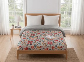 Cearsaf din microfibra RETRO BIRD colorat 90x200 cm