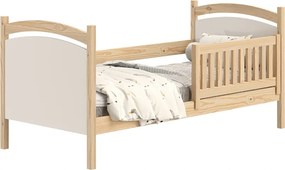 Pat pentru copii drewniane z tablica suchoscieralna Amely 80x190 Certyfikat - Limetka - Konec série
