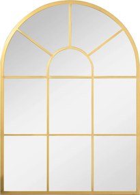 Homcom Oglinda Moderna de Perete – Arcuita 70×50 cm, Stil Fereastra Negru | Aosom Romania