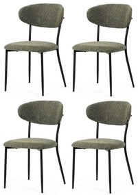 Set de scaune de sufragerie CT-W1021 GRN2, 4 buc