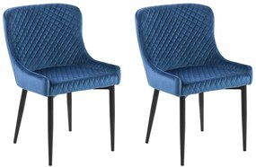 Set 2 buc. scaune pentru sufragerie Soho (albastru). 1010074