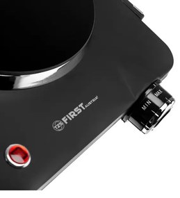 Plita dubla infrarosu First Austria FA-5096-6, 2500W, Termostat, Manere, Negru