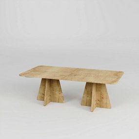 Măsuță de conferință Double Mushroom Sapphire Oak