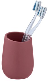 Pahar ceramic pentru periuțe de dinți BADI, gri, Wenko