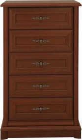 Comoda Kent EKOM5S, castan, PAL, 62x45x109 cm