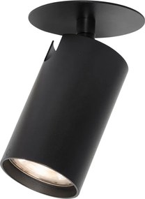 Spot modern integrat negru GU10 50mm - Chels