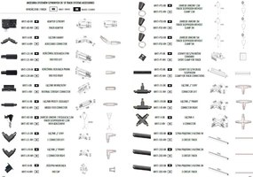 Spot LED directionabil pentru sina trifazata MAXLIGHT, HOSHI negru