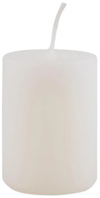 IB Laursen Lumanare pilon alba WHITE 6 cm