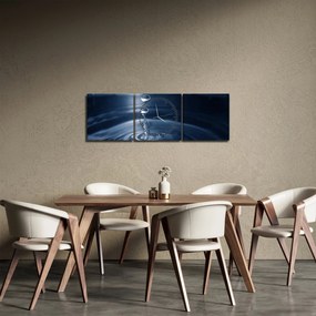 Tablou - Picături (cu ceas) (90x30 cm)