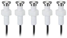 Paulmann 93754 - SET 5x LED podlah lampaMicroPen 5xLED/0,16W/230/12V