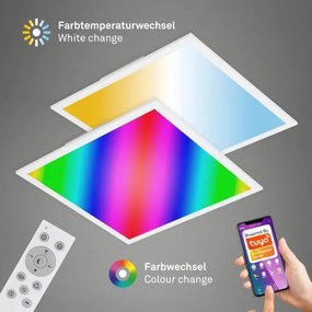 Plafonieră LED RGBW Briloner 7087-016 SMART LED/24W/230V Wi-Fi Tuya + telecomandă