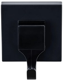 Cârlige negre 2 buc. autoadezive din plastic Quadro – Wenko