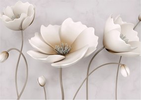 Tablou cu florile albe (70x50 cm)