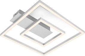 Briloner - Plafonieră LED FRAME, 22 W, 230 V, 3000 K, 30 x 32 cm, crom mat
