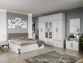 Set mobila dormitor complet Alb Levi C31