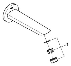 GROHE 13255001 - Scurgere pentru cadă Bau Cosmopolitan 171 mm crom lucios