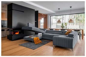 Colțar albastru extensibil/cu spațiu de depozitare (cu colț pe partea stângă/în formă de "U") Louis – ELTAP