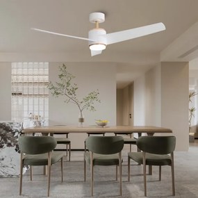 Immax NEO 07281L - Ventilator de tavan BEAUTY LED+CCT cu dimmer 18W/230V Wi-Fi Tuya + telecomandă