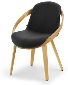Scaun Lila K (negru + stejar). 1111103