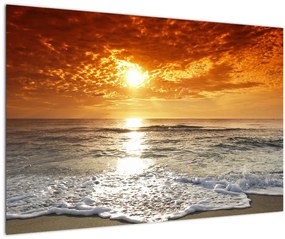 Tablou cu apus de soare din Corsica (90x60 cm)