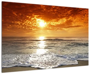 Tablou cu apus de soare din Corsica (90x60 cm)