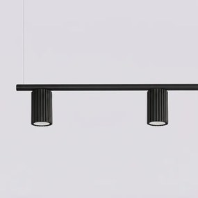 Sollux SL.2712 - Lustru suspendat pe cablu KARBON 4xGU10/10W/230V negru