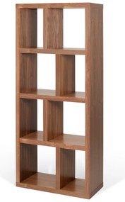 Bibliotecă maro cu aspect de lemn de nuc 70x159 cm Berlin – TemaHome