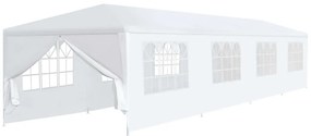 vidaXL Cort de grădină, alb, 3 x 12 m
