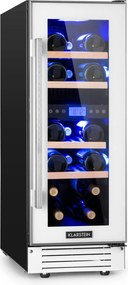 Klarstein Vinovilla 17, vinotecă cu două zone, 53 l, 17 sticle, 3 culori, albă