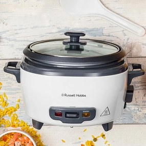 Aparat gatit orez Russell Hobbs Cook@Home 27040-56, 3.3 L, Dimensiuni compacte, Pastrare cald, Gri