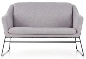 Canapea fixa 2 locuri Soft XL Gri deschis