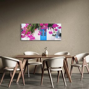 Tablou - Casă tradițională grecească (120x50 cm)