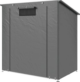 Outsunny Cort garaj 1,9x1,2 m impermeabil cort garaj cu ușă cu fermoar rulabil fereastră de ventilație Gri închis | Aosom Romania