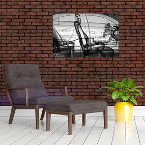 Tablou - 3D model mașina (90x60 cm)