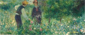 Tablou - Auguste Renoir, Picking Flowers, reproducere (120x50 cm)