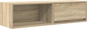 vidaXL Comodă TV, stejar sonoma, 100x31x25,5 cm, lemn prelucrat