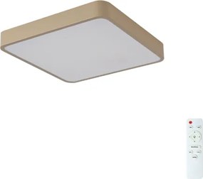 Brilagi-LED Plafonieră LED POOL, 36W, 230V, 3000-6000K, 40x40 cm, bej, cu dimmer și telecomandă