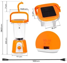 Lanternă LED solară reîncărcabilă cu funcție de acumulator extern LED/230V 710 lm 1600 mAh