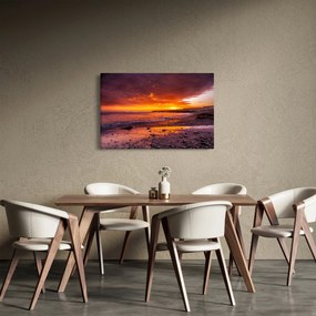 Tablou cu apus de soare la mare (90x60 cm)
