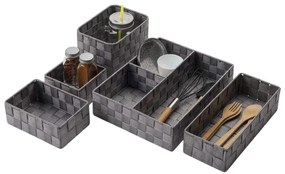 Compactor Organizator sertar TEX 19 x 14 x 13 cm, gri
