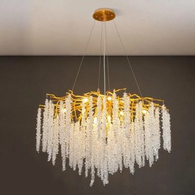 Candelabru led Cristal, Elit's, Evea S Gold, 60 cm