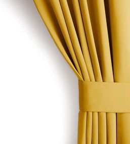 Draperie galbenă termoizolantă/dimout (semi-opacă) 140x270 cm Kierra – Restilo