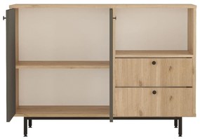Comodă Rebutia 2 (stejar + antracit). 1102496