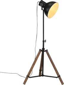 vidaXL Lampă de podea 25 W, negru, 75x75x90-150 cm, E27