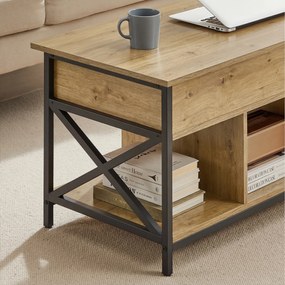 Masuta de cafea TAYLOR ARTISAN cu blat extensibil 100x50 cm